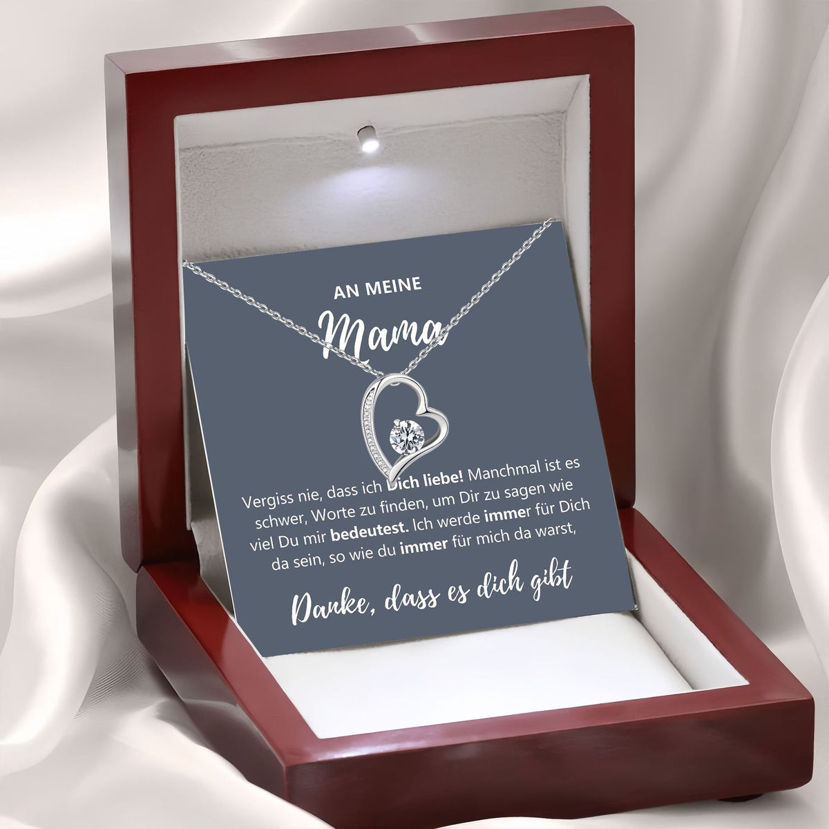Heart Shape Zirconia Necklace