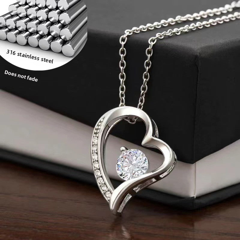 Heart Shape Zirconia Necklace